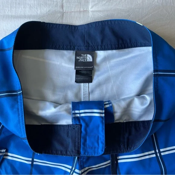 The North Face Men's Polyester Board Shorts Swim Trunks Blue Stripes Sz 32 - Picture 4 of 9